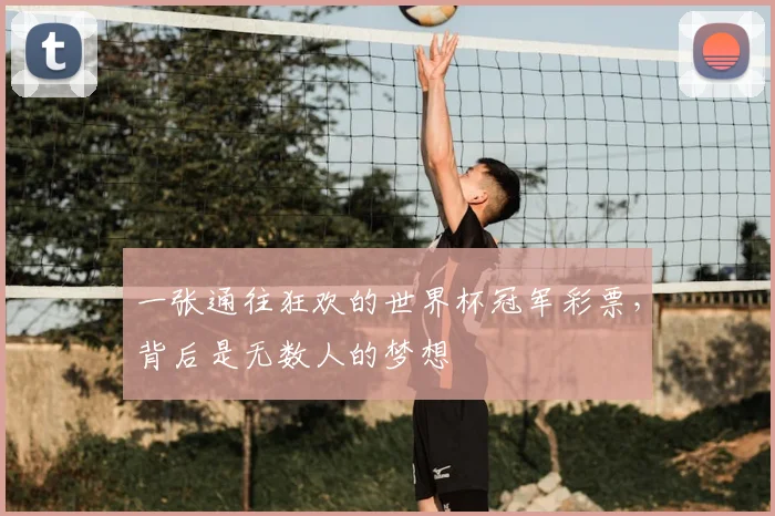 一张通往狂欢的世界杯冠军彩票，背后是无数人的梦想