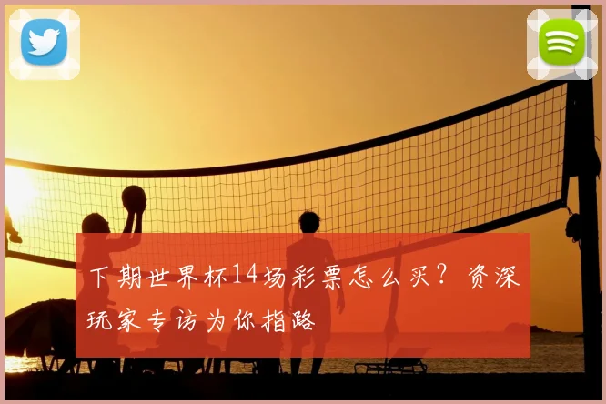 下期世界杯14场彩票怎么买？资深玩家专访为你指路