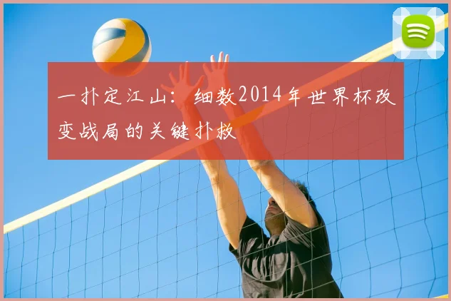 一扑定江山：细数2014年世界杯改变战局的关键扑救